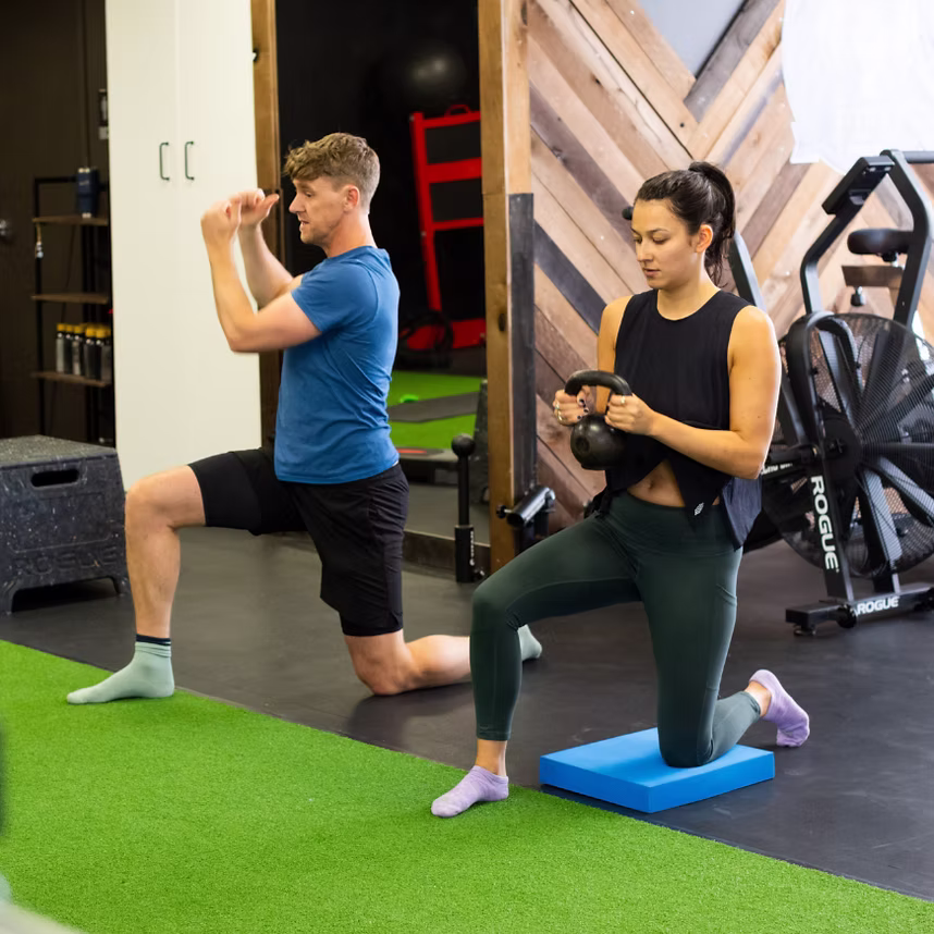 Member training at First Guess Fitness